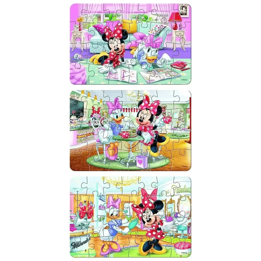 Frank Minnie Mouse Puzzle 26*3 for Kids Age 4+ | 3-in-1 Jigsaw Set | Early Learning Educational Toy - Naivri