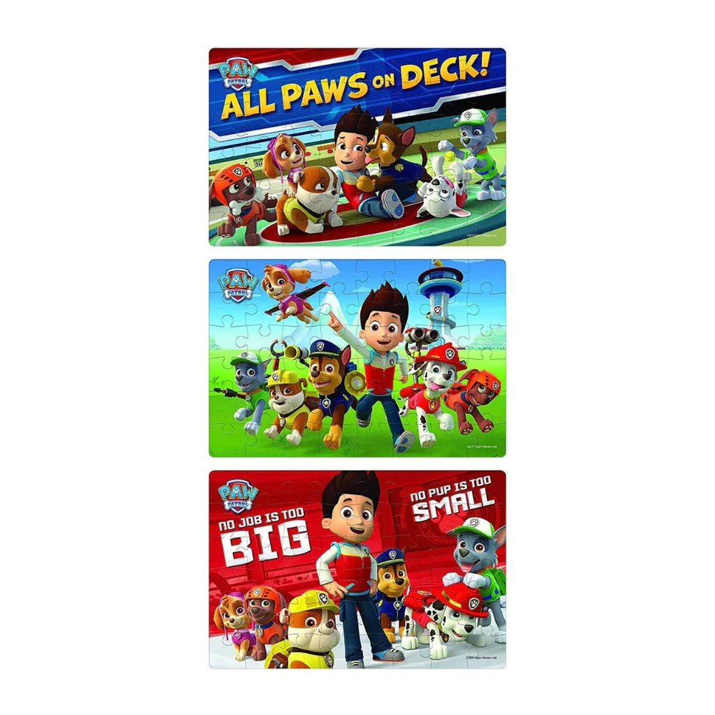Frank Paw Patrol – 3 x 48 Piece Jigsaw Puzzles for Kids 5+ - Naivri