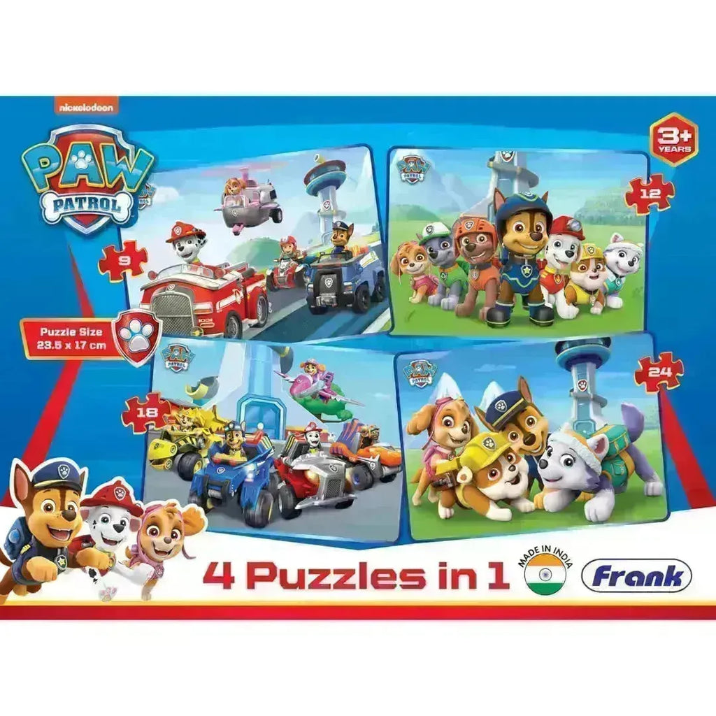 Frank Paw Patrol 4 in 1 Puzzle - Naivri