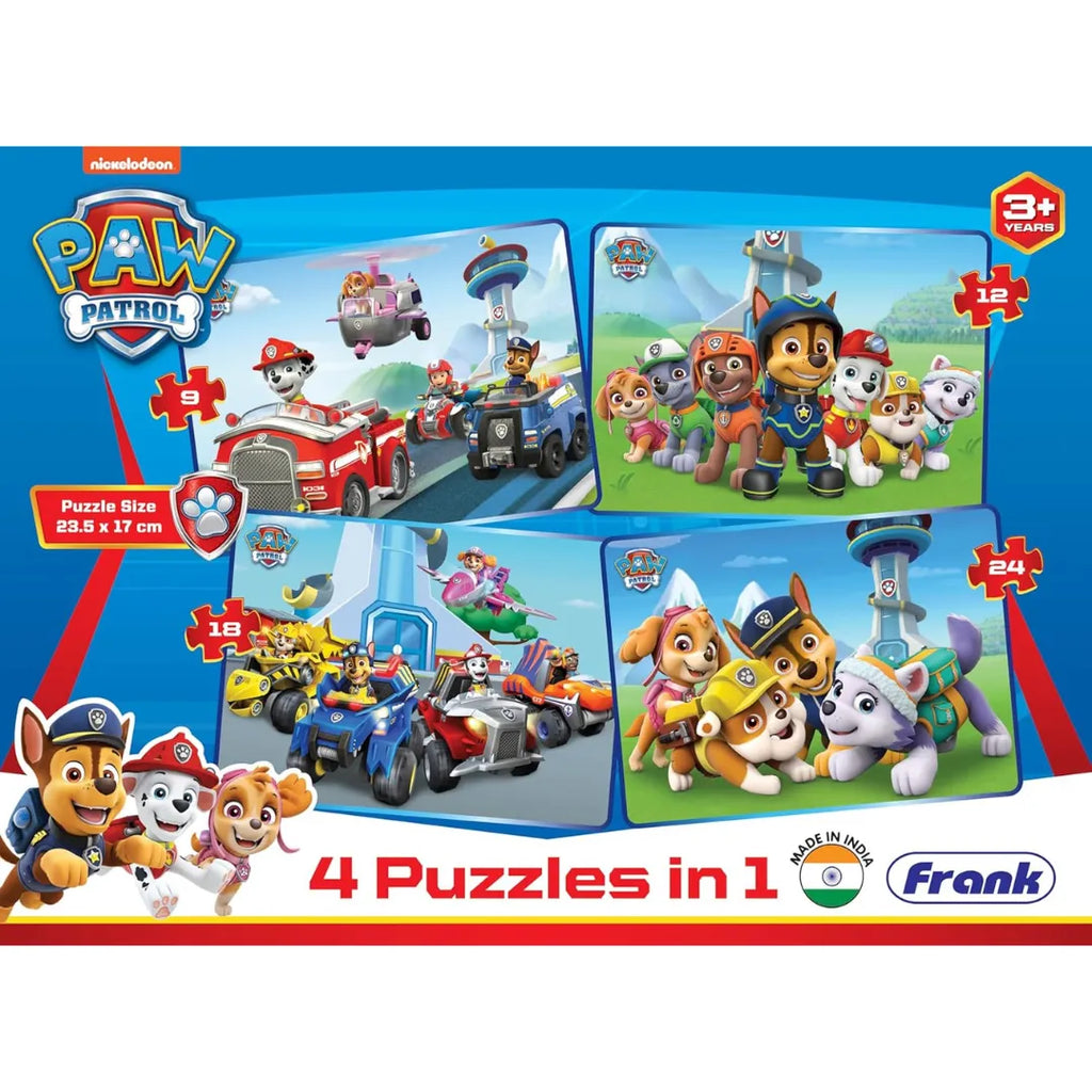 Frank Paw Patrol 4 in 1 Puzzle - Naivri