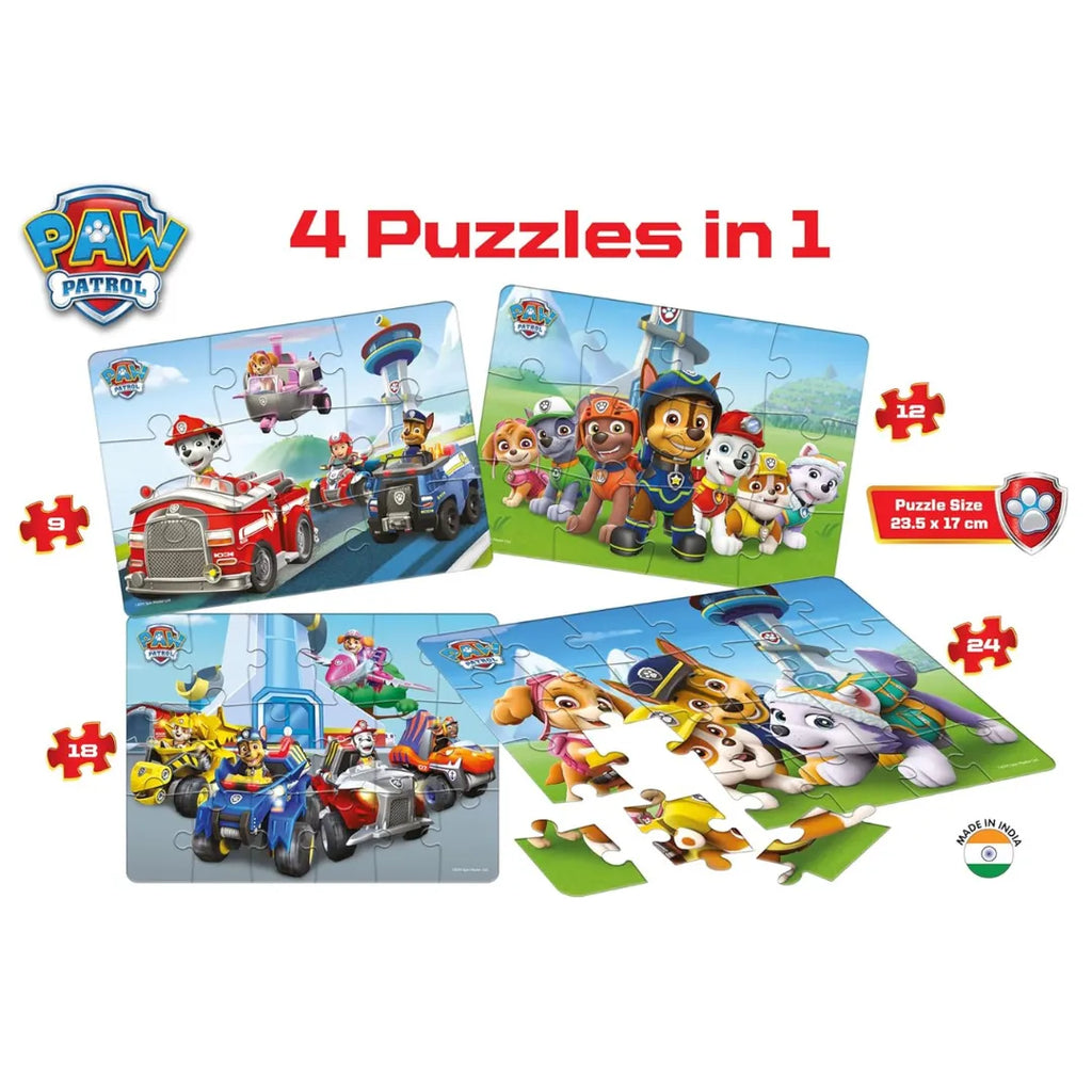 Frank Paw Patrol 4 in 1 Puzzle - Naivri