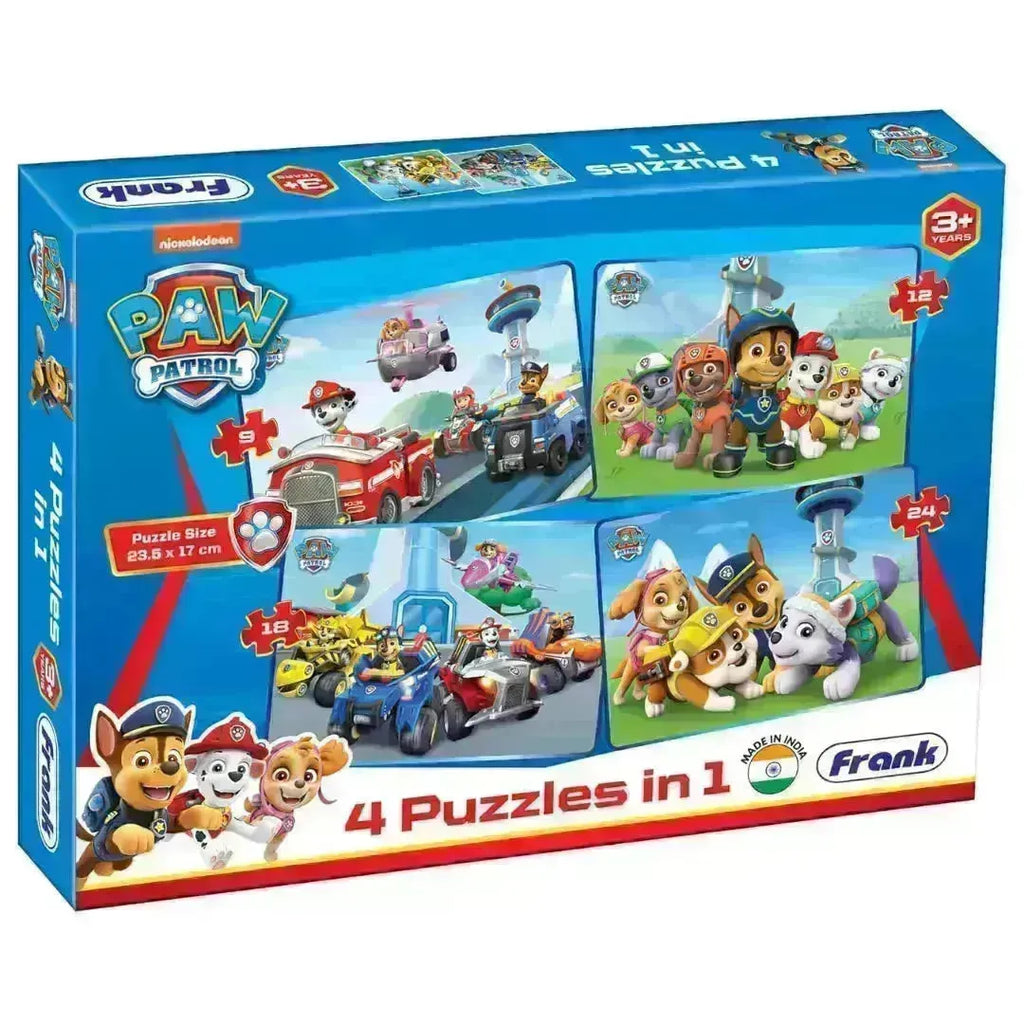 Frank Paw Patrol 4 in 1 Puzzle - Naivri