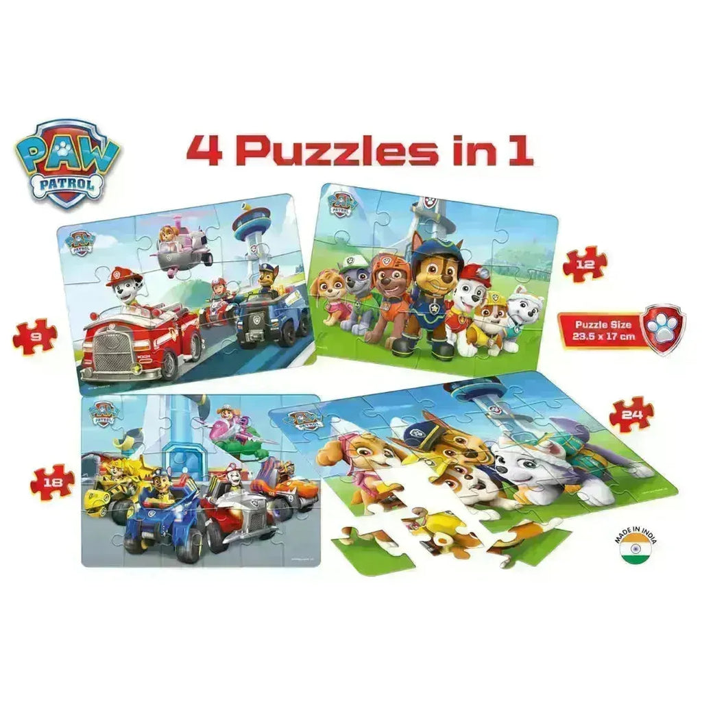 Frank Paw Patrol 4 in 1 Puzzle - Naivri