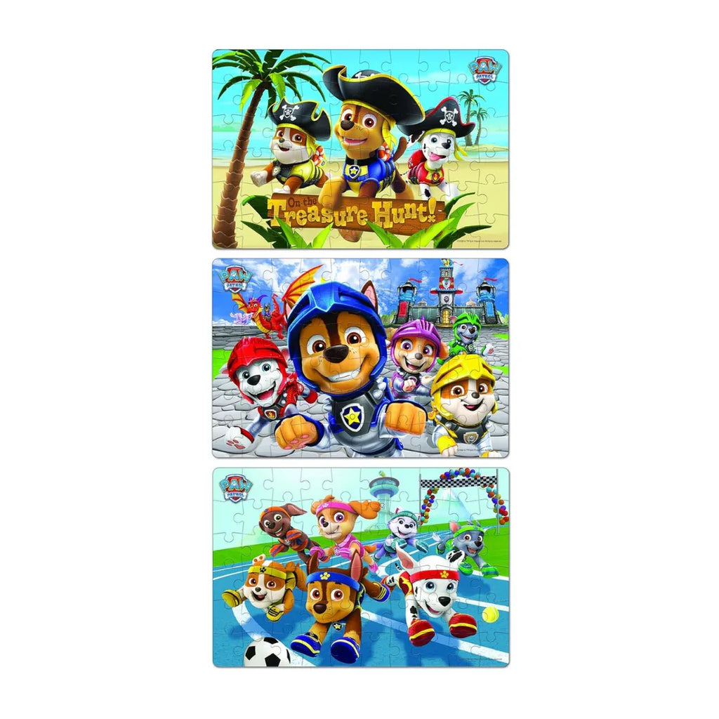 Frank Paw Patrol Adventure Jigsaw Puzzle Set – 3-in-1 Brain Booster for Kids 5+ - Naivri