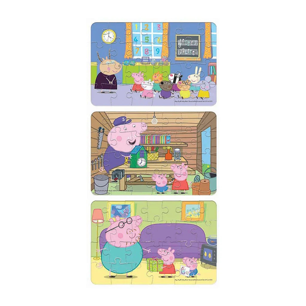 Frank Peppa Pig (26 Pieces) 3 in 1 Jigsaw Puzzle - Naivri