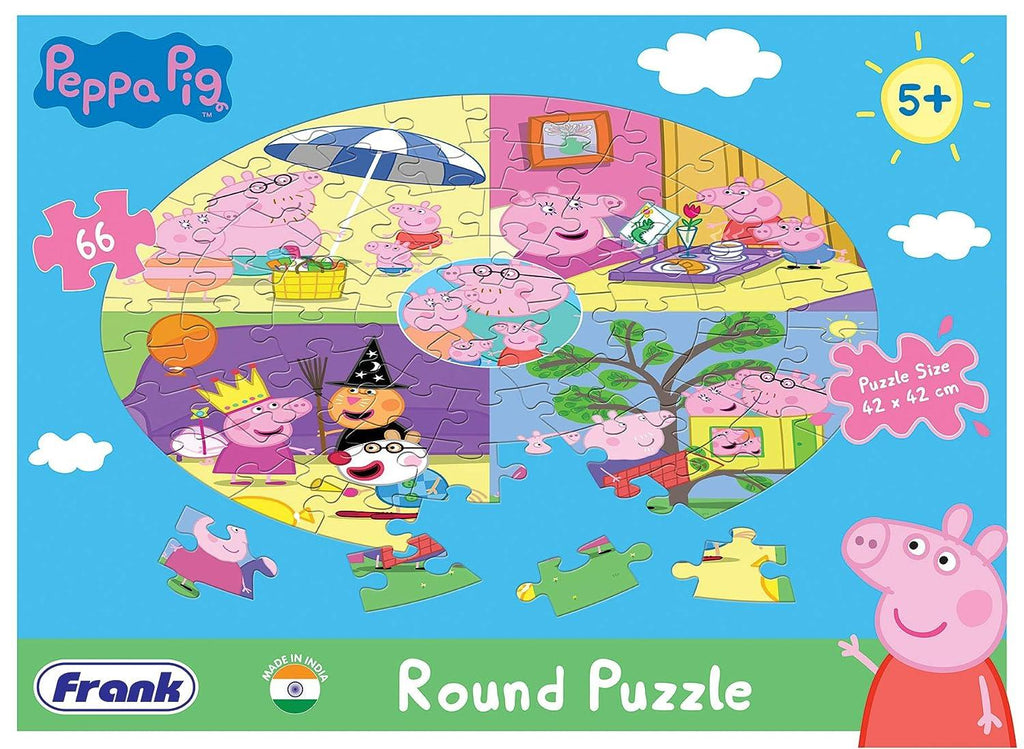 Frank Peppa Pig Round Puzzle 66 Pcs 60412 - Naivri