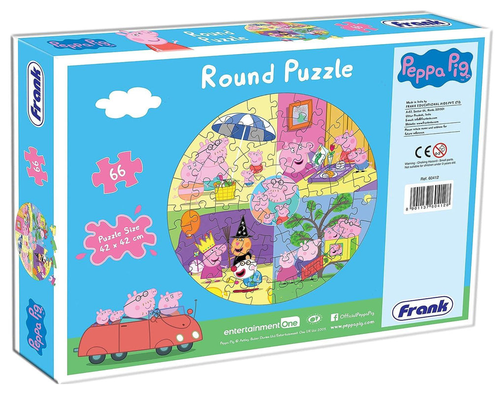 Frank Peppa Pig Round Puzzle 66 Pcs 60412 - Naivri