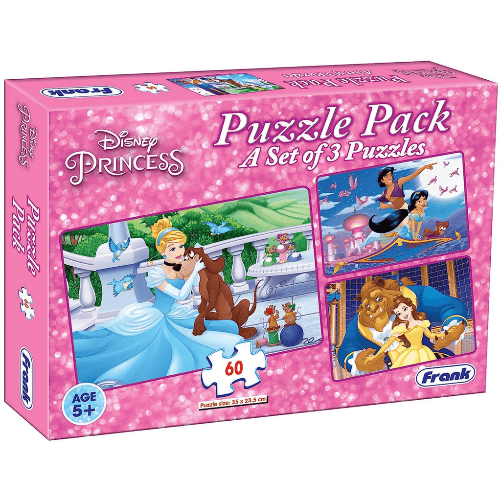 Frank Princess 3 in 1 Puzzle 60 Pcs - Naivri
