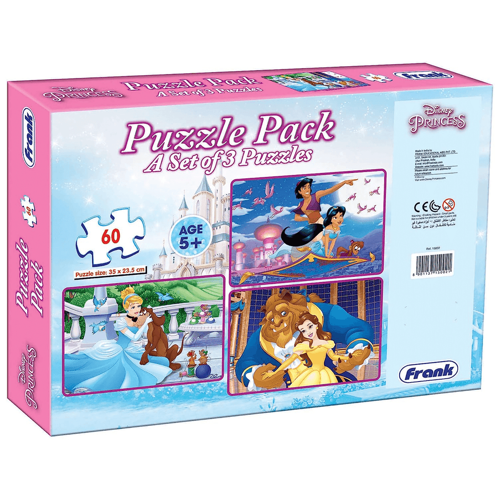 Frank Princess 3 in 1 Puzzle 60 Pcs - Naivri