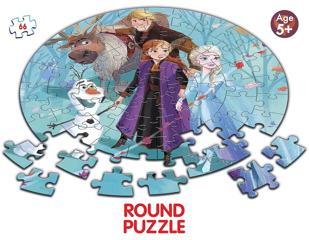 Frozen 2 Round Jigsaw Puzzle 66 Pcs 13802 - Naivri