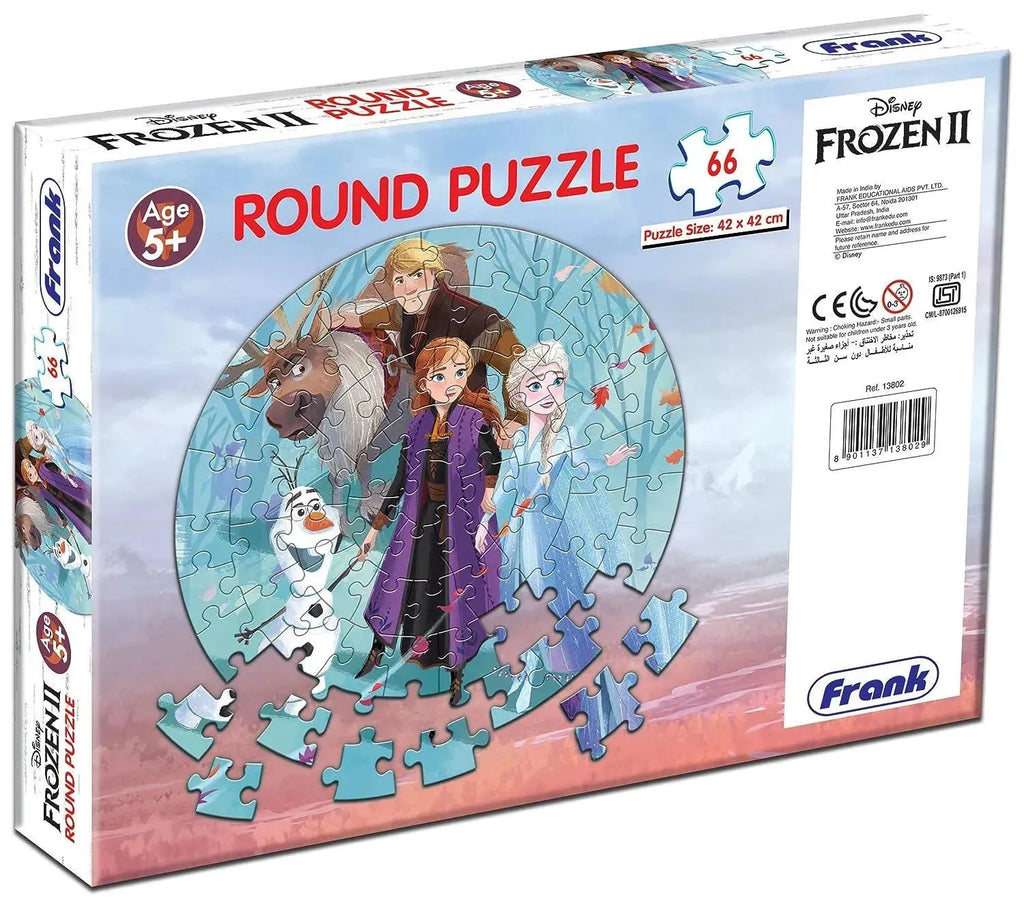 Frozen 2 Round Jigsaw Puzzle 66 Pcs 13802 - Naivri