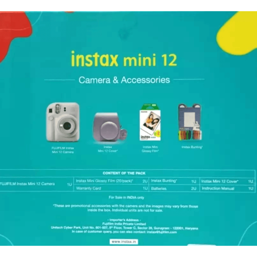 Fujifilm Instax Mini 12 Mega Pack Mint Green - Naivri