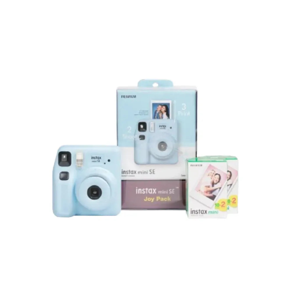 Fujifilm Instax Mini SE Instant Camera Joy Pack- Blue - Naivri