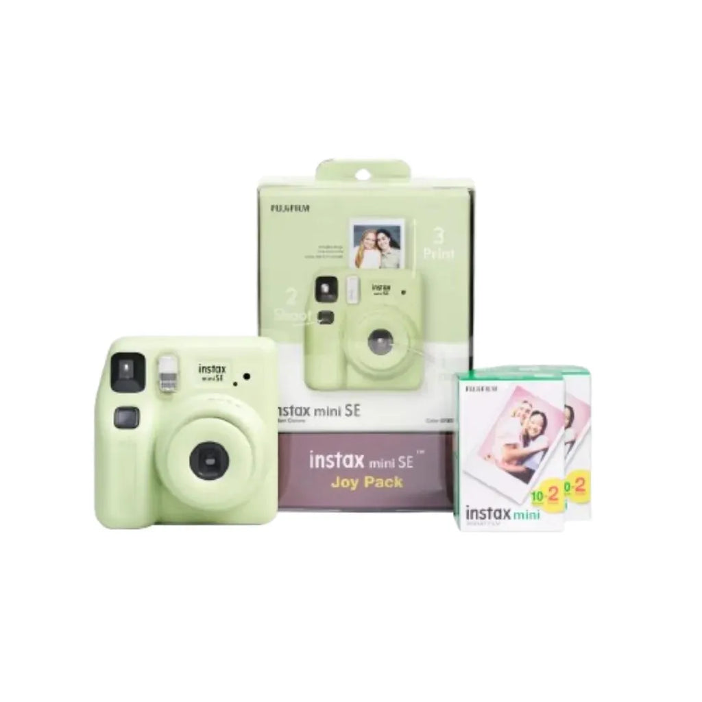 Fujifilm Instax Mini SE Instant Camera Joy Pack - Green - Naivri