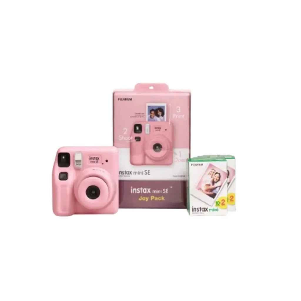 Fujifilm Instax Mini SE Instant Camera Joy Pack - Pink - Naivri