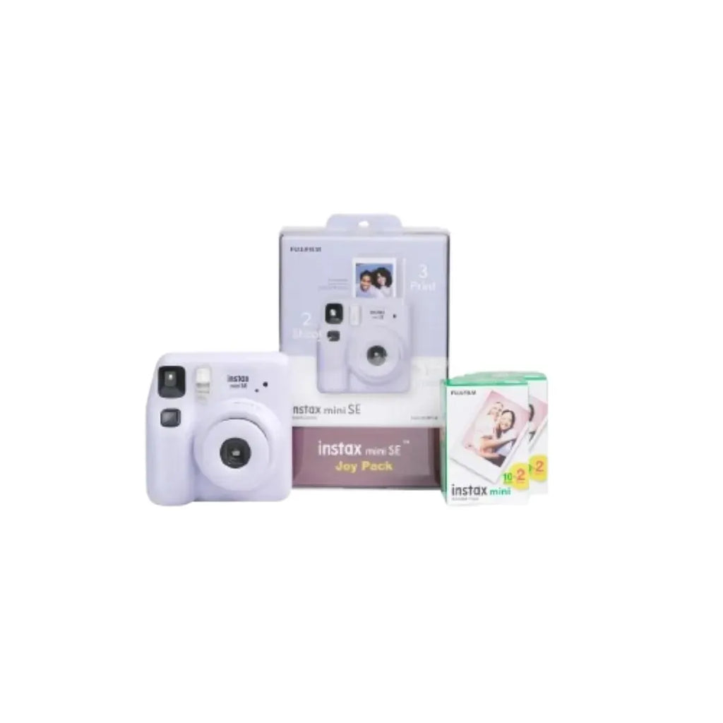 Fujifilm Instax Mini SE Instant Camera Joy Pack - Purple - Naivri