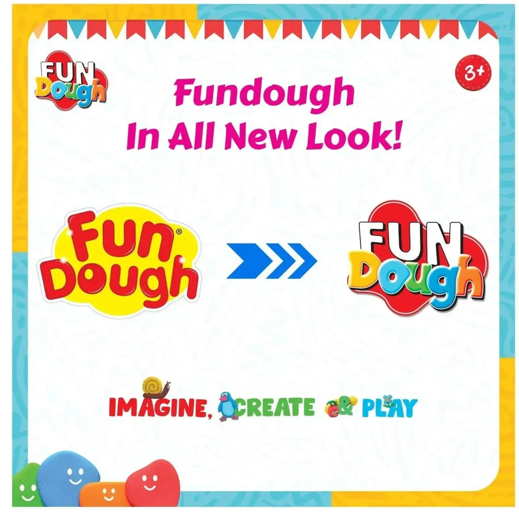Fun Dough Box of Colours – 12 Vibrant Shades, 50g Each – Creative Modeling Clay for Kids by Funskool - Naivri
