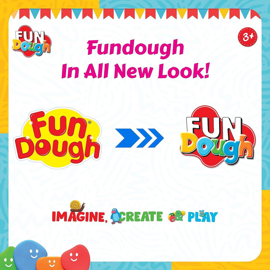 Fun Dough Fun Pack 12 Colours 25gms - Naivri