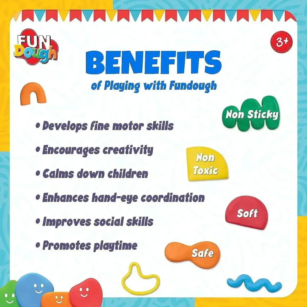 Funskool Fundough Fun Workshop – Creative Clay Cutting & Molding Playset for Kids Aged 3+ - Naivri