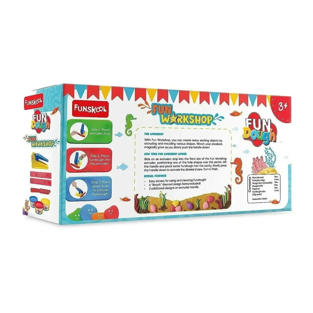 Funskool Fundough Fun Workshop – Creative Clay Cutting & Molding Playset for Kids Aged 3+ - Naivri