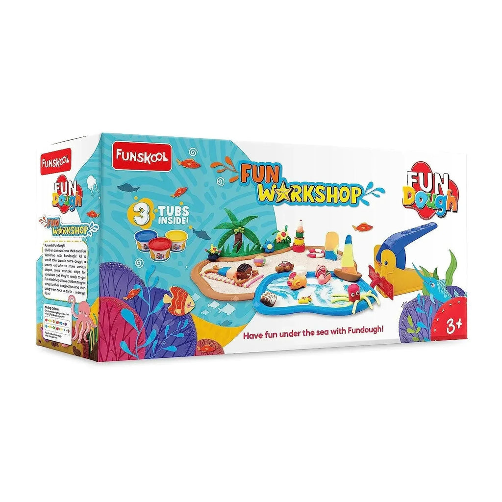Funskool Fundough Fun Workshop – Creative Clay Cutting & Molding Playset for Kids Aged 3+ - Naivri