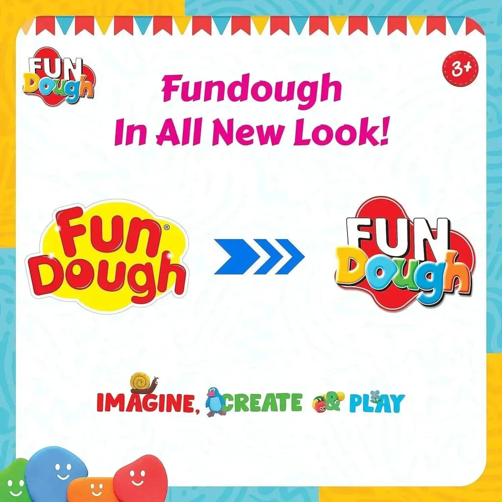 Funskool Fundough Mini Fun Pack – Multi-Color Creative Dough Set for Kids Aged 3+ - Naivri
