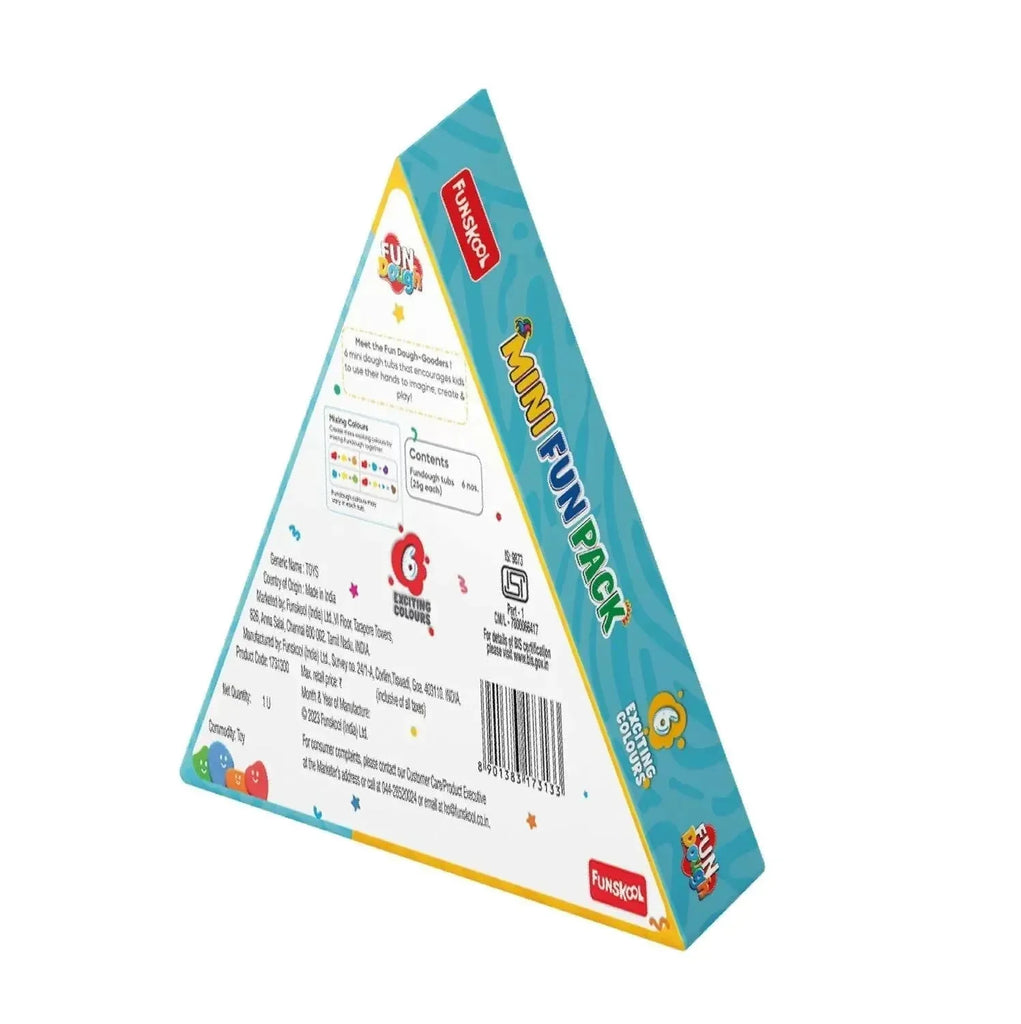 Funskool Fundough Mini Fun Pack – Multi-Color Creative Dough Set for Kids Aged 3+ - Naivri