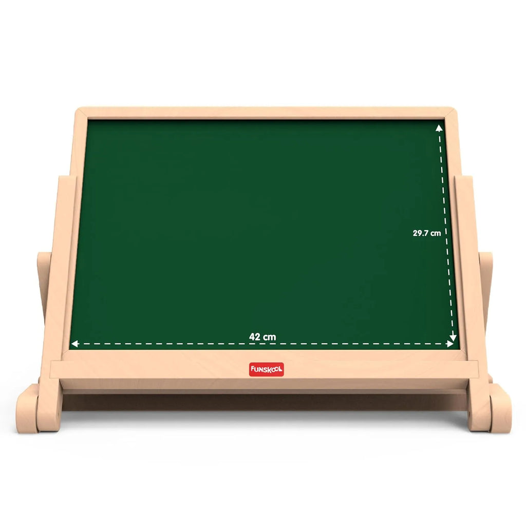 Funskool Giggles 4-in-1 Adjustable Draw N Write Desktop Slate | Easel - Naivri