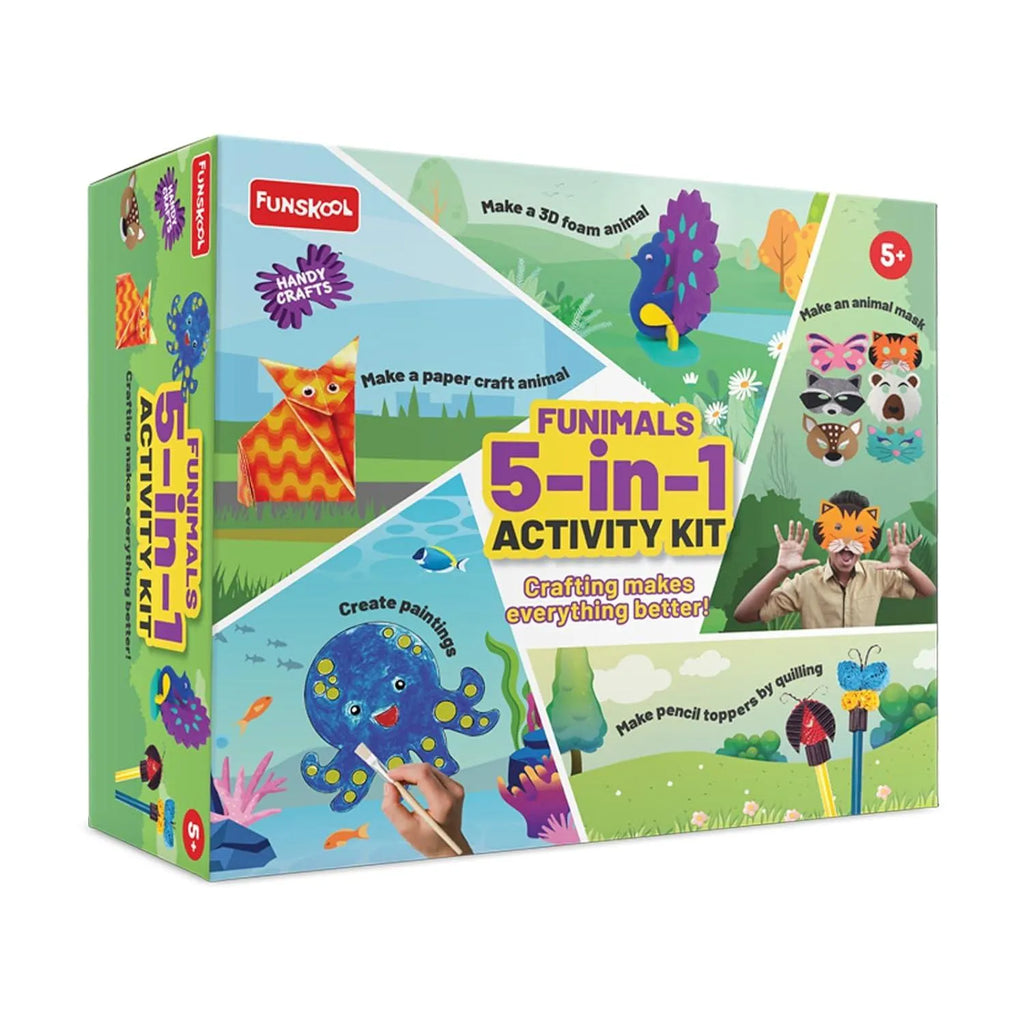 Funskool Handy Crafts Funimals 5 in 1 Activity Kit - Naivri