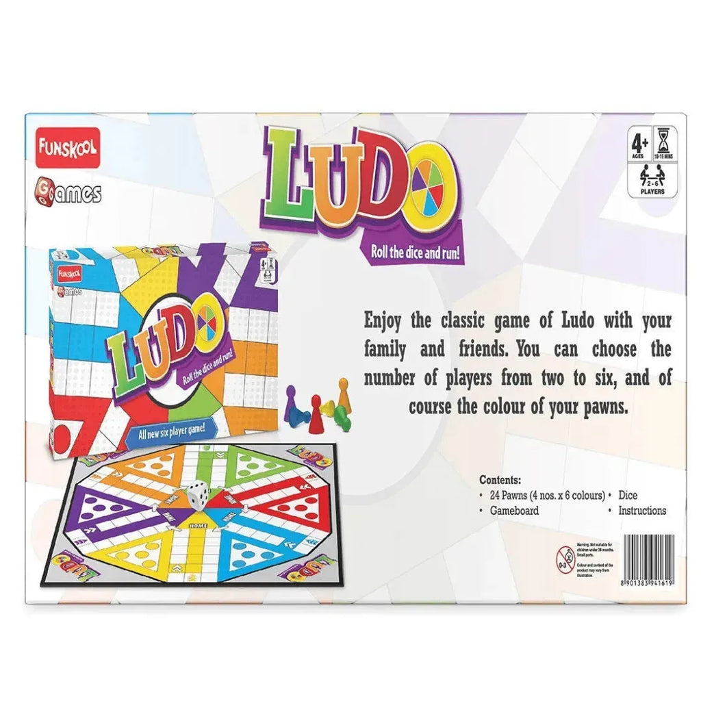 Funskool Ludo For 6 Players - Naivri