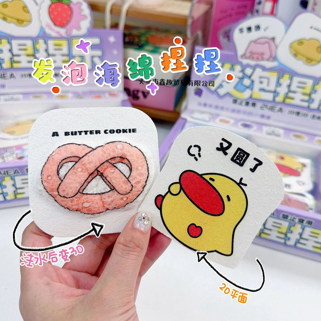 FunSpace Expanding Magic Sponge Toy – Water-Growing Squishy for Kids (3+ Years) - Naivri