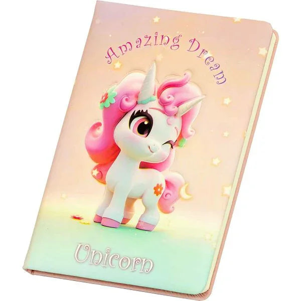 FunSpark Unicorn Journal – 3D Foam Pastel Diary for Kids | Ages 3+ Return Gift - Naivri