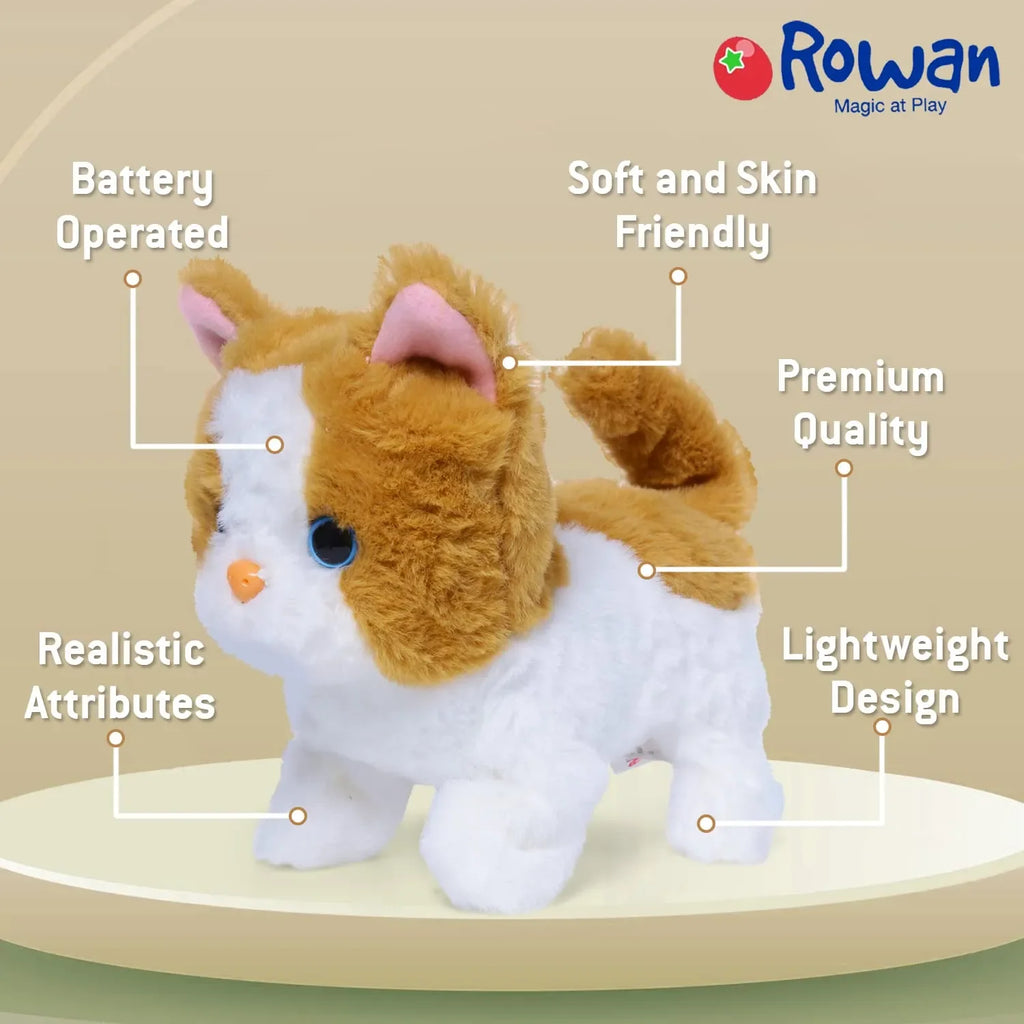 Fuzzbuzz Cat Pets Bella – Interactive Walking Cat Toy for Kids (Ages 3+) - Naivri