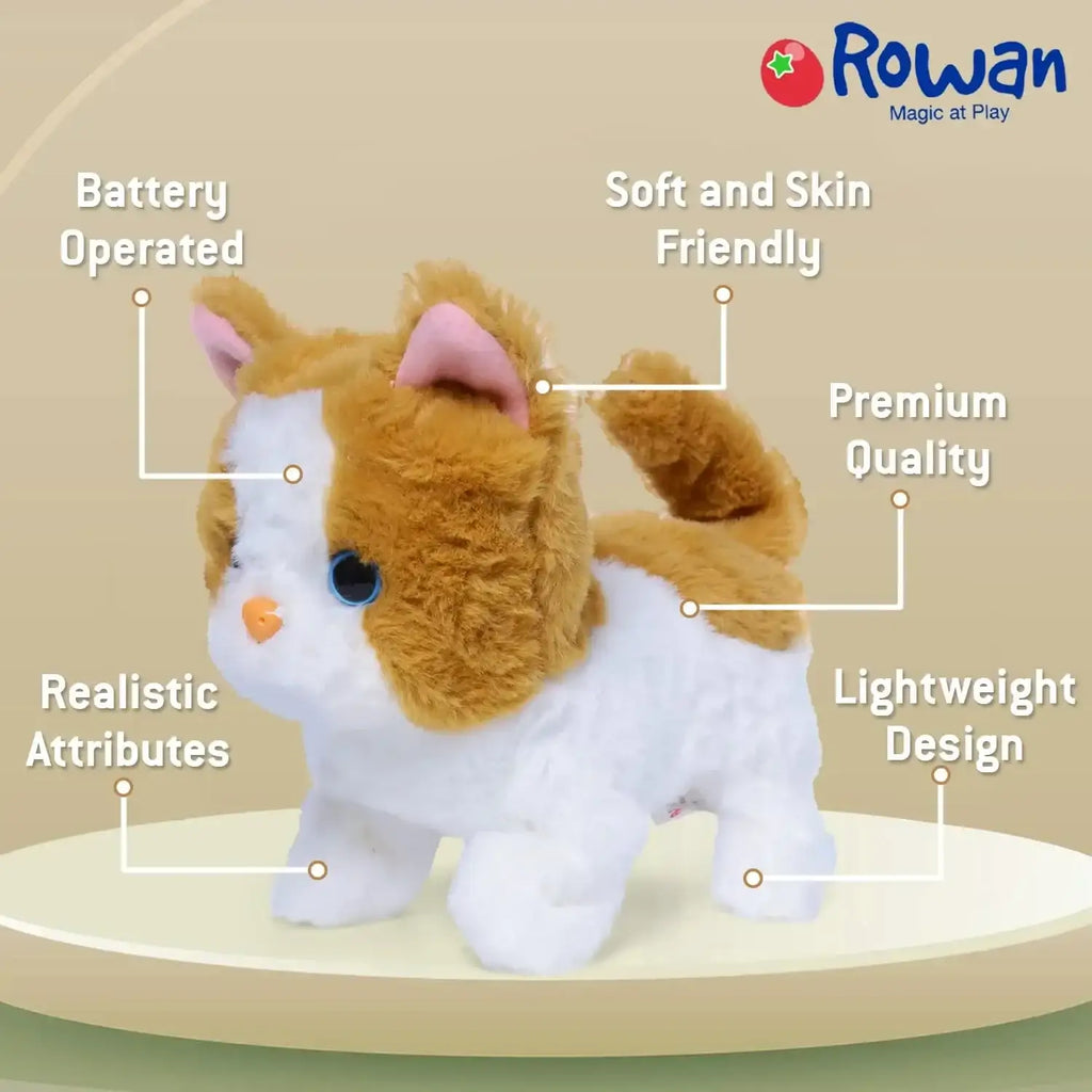 Fuzzbuzz Cat Pets Bella – Interactive Walking Cat Toy for Kids (Ages 3+) - Naivri