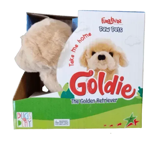 Fuzzbuzz Paw Pets Goldie The Golden Retriever - Naivri