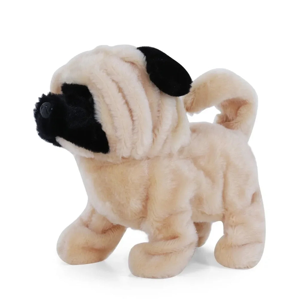 Fuzzbuzz Paw Pets Peanut the Pug – Interactive Walking & Barking Puppy Toy - Naivri