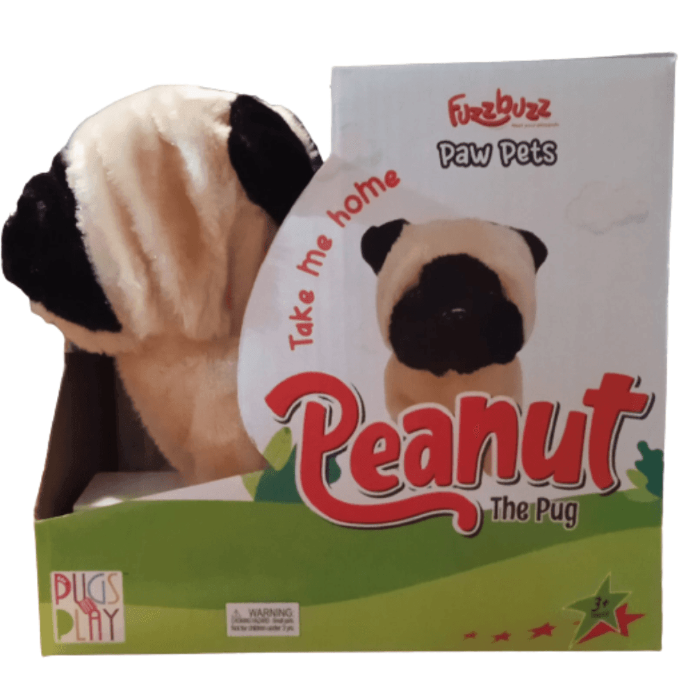 Fuzzbuzz Paw Pets Peanut the Pug - Naivri