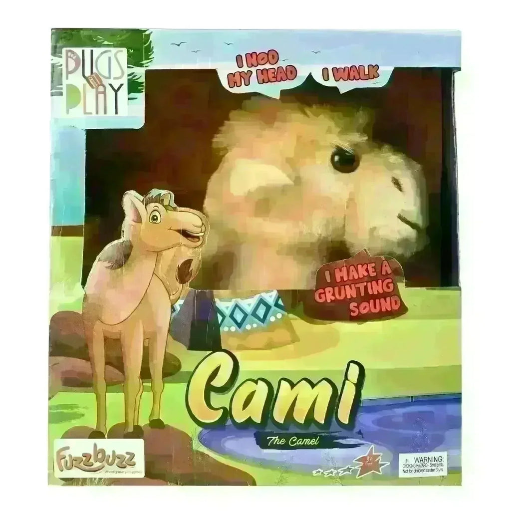 Fuzzbuzz Pugs At Play – Cami The Camel | Interactive Walking Plush Toy for Kids - Naivri