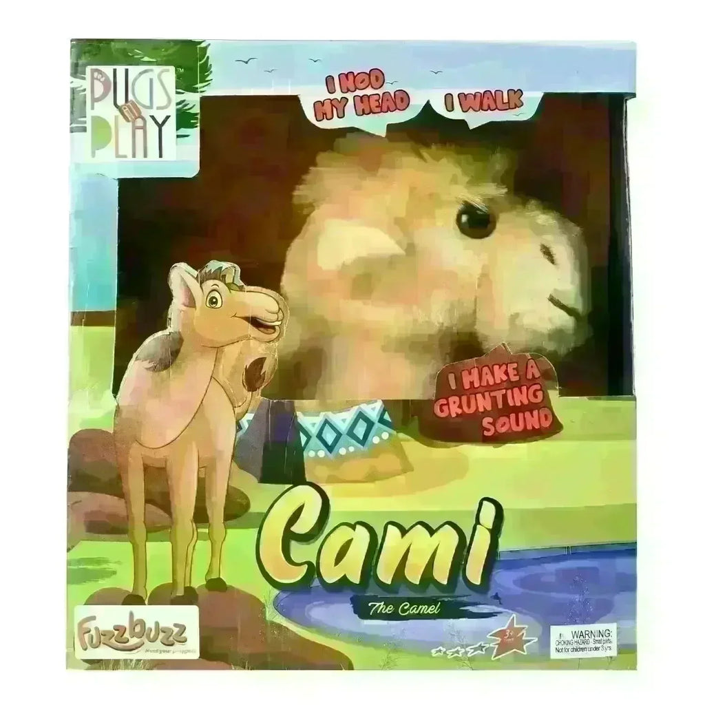 Fuzzbuzz Pugs At Play – Cami The Camel | Interactive Walking Plush Toy for Kids - Naivri
