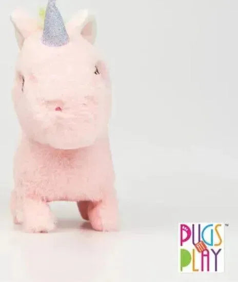 Fuzzbuzz Pugs At Play Dazzle The Unicorn Pink - Naivri