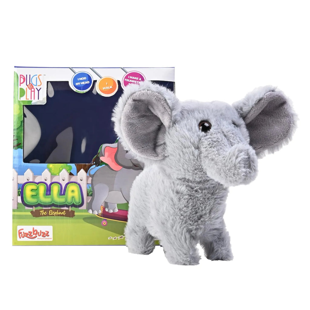 Fuzzbuzz Pugs At Play Ella The Elephant - Naivri