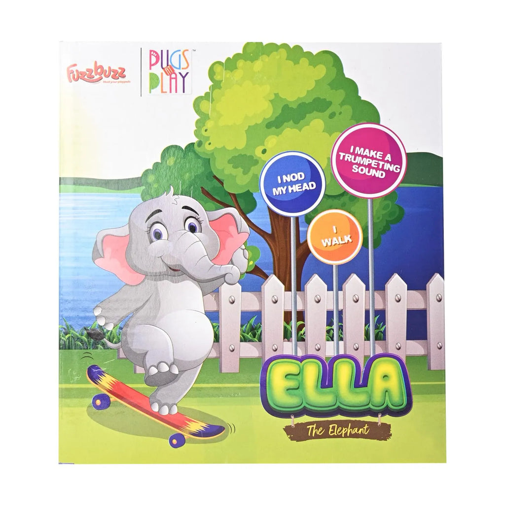 Fuzzbuzz Pugs At Play Ella The Elephant - Naivri