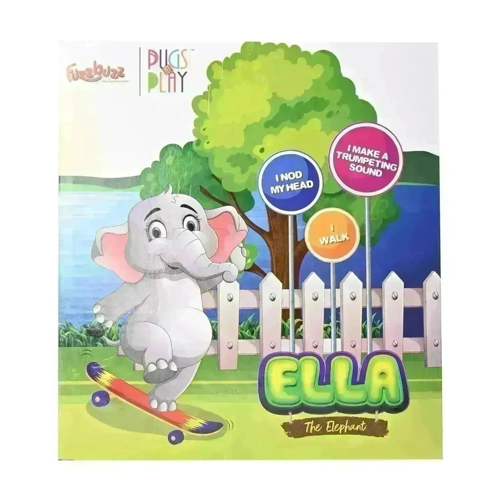 Fuzzbuzz Pugs At Play Ella The Elephant - Naivri