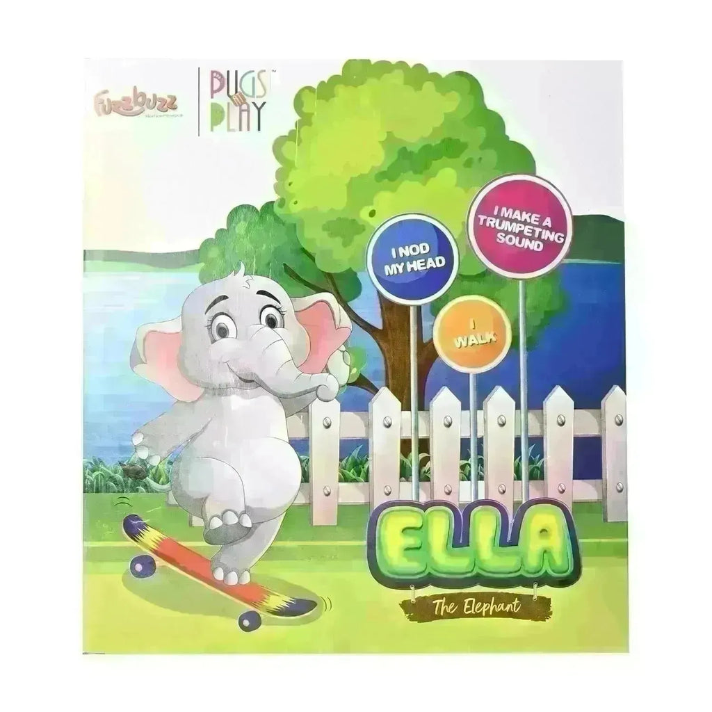 Fuzzbuzz Pugs At Play Ella The Elephant - Naivri