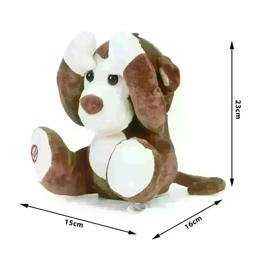 Fuzzbuzz Pugs at Play Freedo The Monkey – Interactive Peek-A-Boo Plush Toy for Kids - Naivri