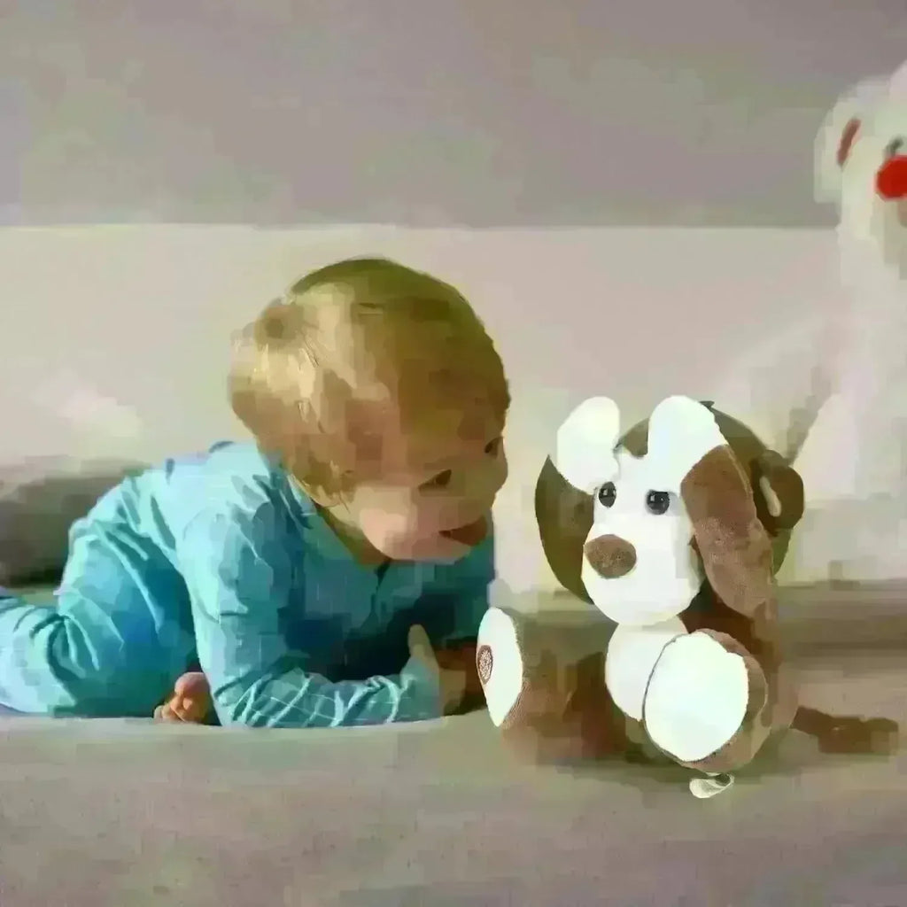 Fuzzbuzz Pugs at Play Freedo The Monkey – Interactive Peek-A-Boo Plush Toy for Kids - Naivri