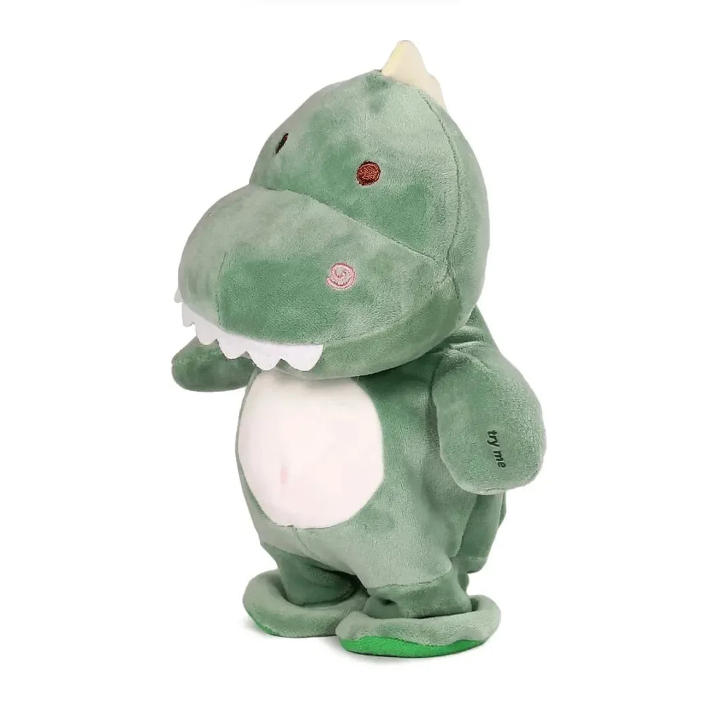 Fuzzbuzz Pugs At Play – Max the Dino | Talk-Back Walk N Talk Dinosaur Toy with Sound, Singing & Repeating Function for Kids - Naivri