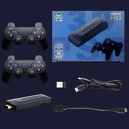 Games M33 3D gaming stick video game console 4k high-definition TV output built-in 60000+games (64 gb) - Naivri