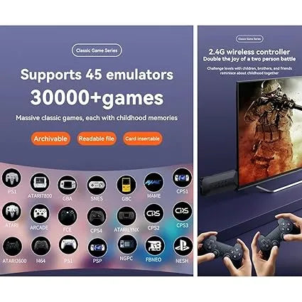 Games M33 3D gaming stick video game console 4k high-definition TV output built-in 60000+games (64 gb) - Naivri