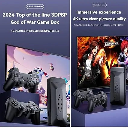 Games M33 3D gaming stick video game console 4k high-definition TV output built-in 60000+games (64 gb) - Naivri